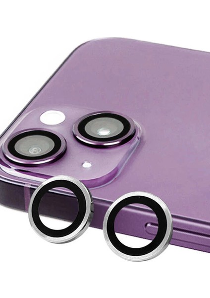 Bfs iPhone 14 Plus Raze Metal Kamera Lens - Gümüş