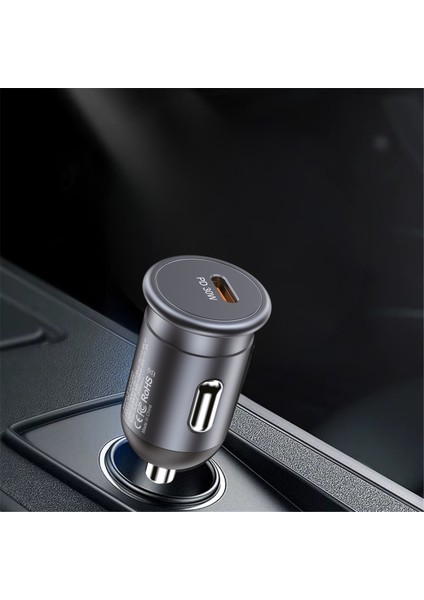 Araç Çakmak USB Dönüştürücü Şarj Soket (Alüminyum Tasarım - 30W Hızlı Şarj Desteği - Oto Şarj Kesme) fiyatları