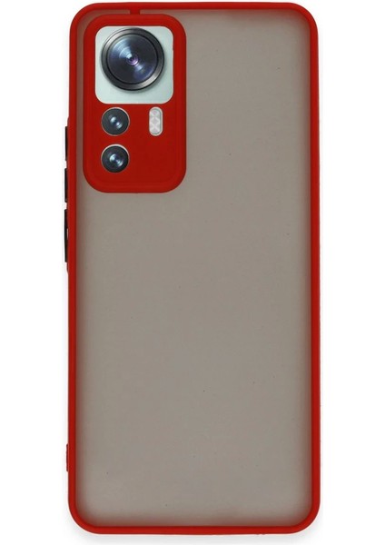 Bfs Xiaomi Mi 12T Pro Kılıf Montreal Silikon Kapak - Kırmızı
