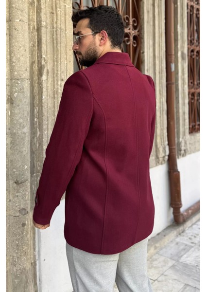 Erkek Iç Astarlı Çift Cepli Kaşe Kaban P-00018435 fırsatları