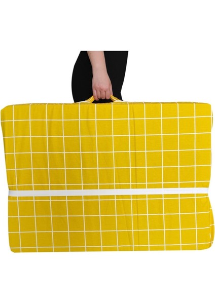 Tek Kişilik Katlanır Yer Yatağı Sünger Yatak Sarı Pano 80X180 Cm-6 cm fiyatları
