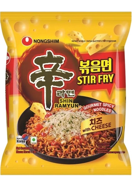 Shin Ramyun Stir Fry Cheese Flavor Noodles 136G