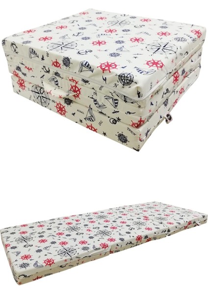 Vip Katlanır Yer Yatağı (8 cm Kalın)Sünger Yatak 80X180X8 Cm-Marin modelleri