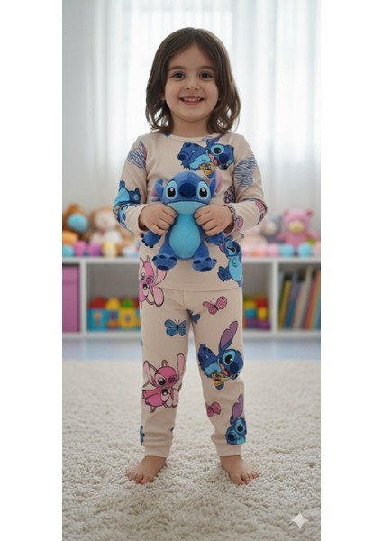 Kız Çocuk Pijama Takımı I Uzun Kollu Rahat Ev Giyim I Pamuklu - Yumuşacık Kız Çocuk Takım fırsatları