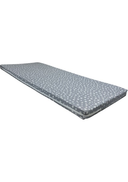 Sünger Yatak 80X180X6 Cm, Yer Yatağı, Balkon Yer Minderi,şantiye,karavan,deprem Yatağı-Gri Yıldız fiyatları