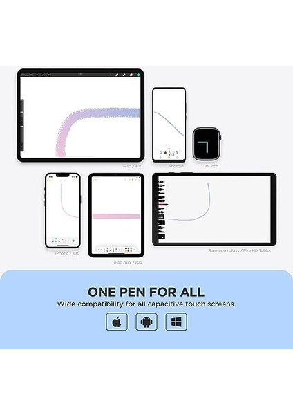 Tablet Için Kalem, Kapasitif Disk Uçlu Kalem ve Tüm Dokunmatik Ekranlarla Uyumlu Manyetik Kapaklı Stylus, iPad Pro/air/mini/iphone Için Kalemler, Galaxy/fire Hd/touch Pad fiyatları
