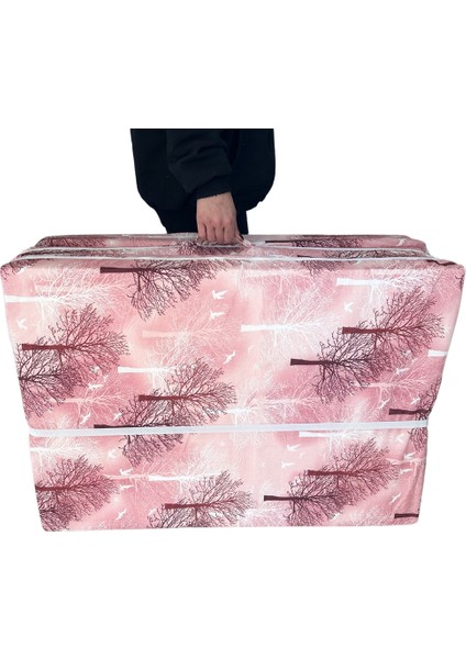 Katlanır Yer Yatağı ve Tek Kişilik Sünger Katlanır Minder Yatak 90X190X10 Cm-Pembe Ağaç modelleri