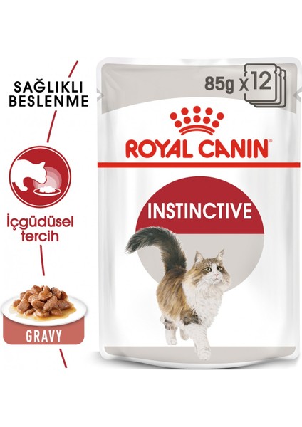 Instinctive Gravy Yetişkin Kedi Maması Pouch 85GR