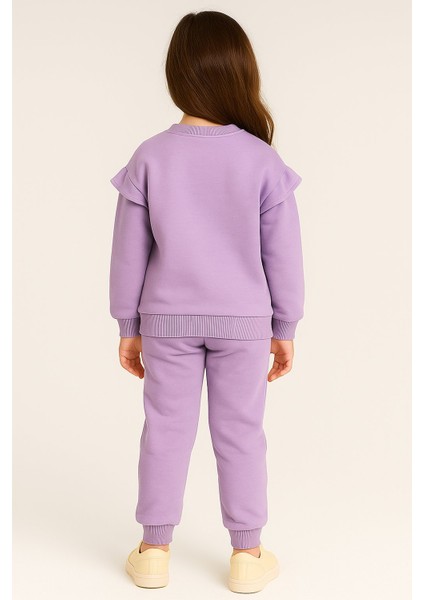 Kız Çocuk Baskılı Pamuklu Ikili Takım I Rahat ve Şık Spor ve Günlük Takım Pamuklu (4-12 Yaş) modelleri