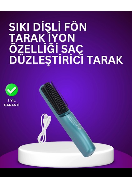 Hızlı Isıtmalı Çok Renkli Iyon Teknolojili Düzleştirici Tarak