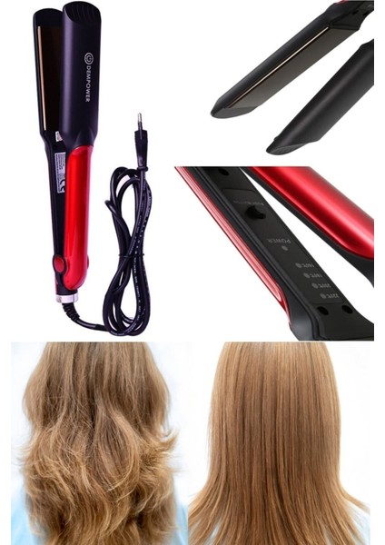 4 Kademeli Profesyonel Saç Düzleştirici ve Kıvırıcı Demir, Pembe, 220°C fiyatları