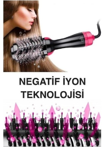 Siyah One Step Fön Tarak, Kolay ve Hızlı Saç Şekillendirme Aracı modelleri