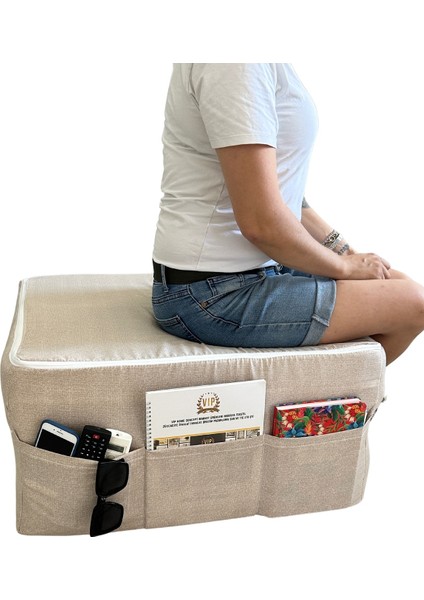 Ultra Kalın 11 cm Katlanır Sünger Yatak, Puf Yatak, Puf Olabilen Yatak 70X180X11 Cm-Krem fırsatları