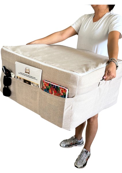 Ultra Kalın 11 cm Katlanır Sünger Yatak, Puf Yatak, Puf Olabilen Yatak 70X180X11 Cm-Krem indirimleri