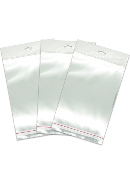 17*30 Sedefli Askılı (Askı Kısmı Beyaz) Bantlı OPP (Parlak-Şeffaf) Jelatin 100 Adet modelleri