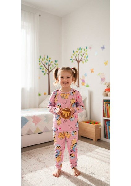 Kız Çocuk Pijama Takımı I Uzun Kollu Rahat Ev Giyim I Pamuklu - Yumuşacık Kız Çocuk Takım fiyatları