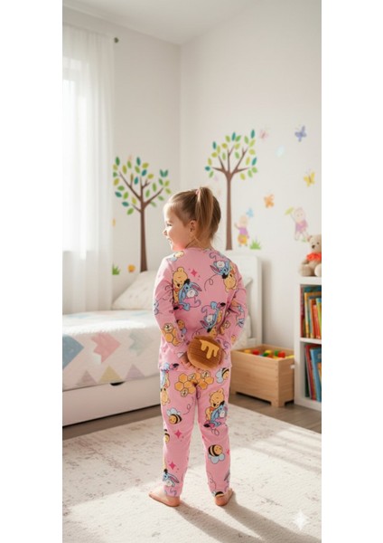 Kız Çocuk Pijama Takımı I Uzun Kollu Rahat Ev Giyim I Pamuklu - Yumuşacık Kız Çocuk Takım indirimleri