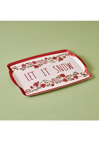 Maison Jolly Melamin Tepsi Kırmızı (42X31 Cm)