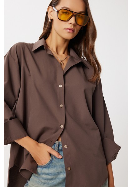 Oxford Basic Dokuma Gömlek LDZ0054 Kahverengi fiyatları