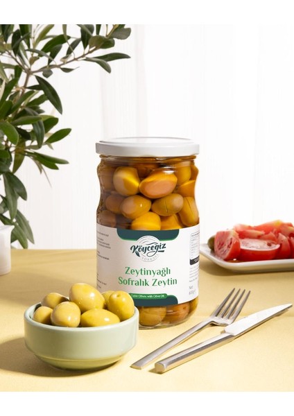 Ekincik Sofralık Zeytin 600 G Cam Kavanoz