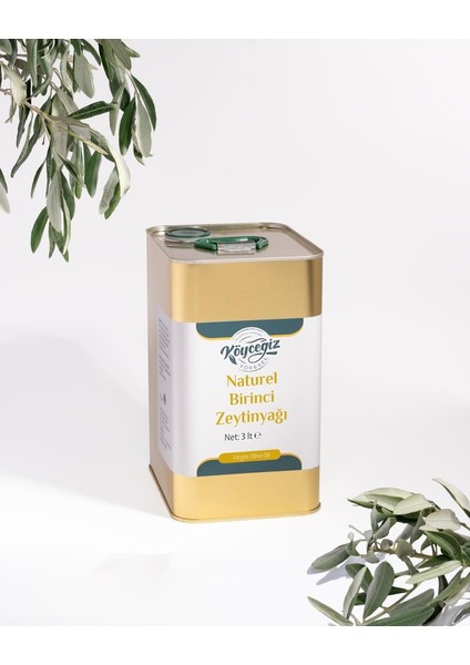 Naturel Birinci Zeytinyağı 3 Lt Teneke