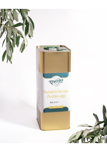 Naturel Sızma Zeytinyağı 5 Lt Teneke
