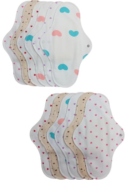 Yıkanabilir Doğal Kadın Pedi 10'lu Gece Fırsat Set fırsatları