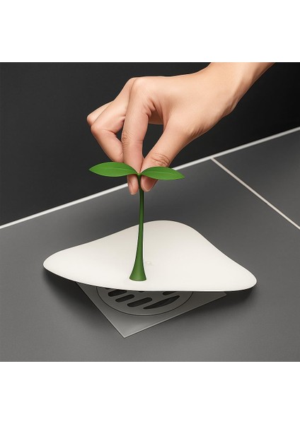 Koku ve Böcek Önleyici Gider Kapağı | Silikon Drenaj Tıkacı, Gider Koruyucu Tıpa | Banyo, Mutfak, Balkon, Lavabo Için Uyumlu Su Sızdırmaz Gider Tıkacı Beyaz