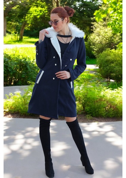 Kaşlık Kaşmir Kaşe Kadın Kaban