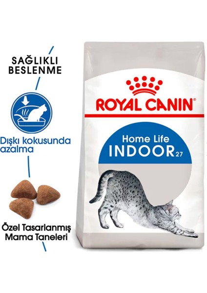 Indoor 27 Ev Kedileri Için Yetişkin Kedi Maması 400 G