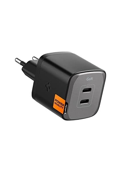 45W Usb-C 2 Port Mini Hızlı Şarj Aleti Pps 2.0 / Isı Düşürücü Gan Iıı Destekli Akım Korumalı Güç Adaptörü iPhone & Android & iPad & MacBook Type-C PE2203 Black - ACH05154 fiyatları