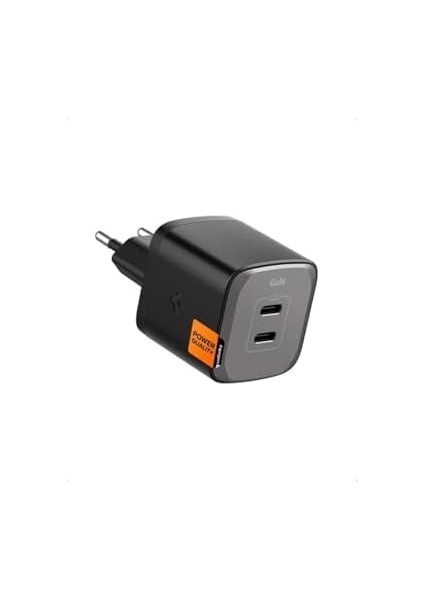 45W Usb-C 2 Port Mini Hızlı Şarj Aleti Pps 2.0 / Isı Düşürücü Gan Iıı Destekli Akım Korumalı Güç Adaptörü iPhone & Android & iPad & MacBook Type-C PE2203 Black - ACH05154 modelleri