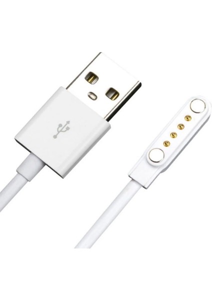 Akıllı Çocuk Saati Şarj Kablosu Miknatıslı ( Slazenger Kids Tiger Wiky Watchuyumlu )