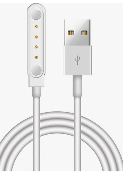 Akıllı Çocuk Saati Şarj Kablosu Miknatıslı ( Slazenger Kids Tiger Wiky Watchuyumlu ) modelleri