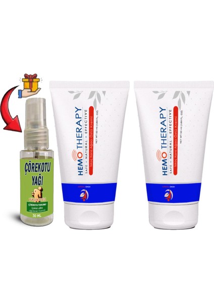 Hemo Therapy 2 Adet Iskoç Karaağaç Özlü Bağsur Kremi 50 ml + Çörek Yağı