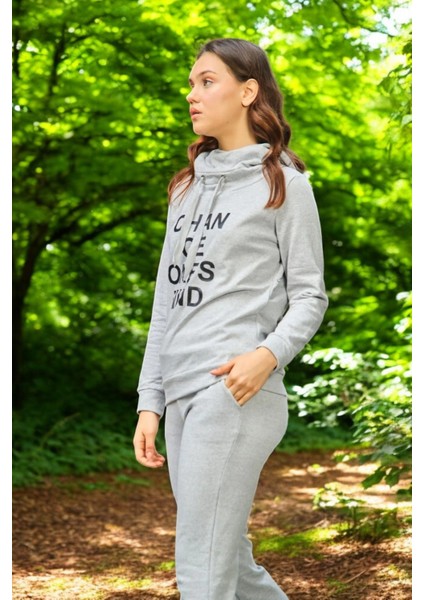 Günlük Kışlık Sevgili Kombini Üçlü Kadın Takım