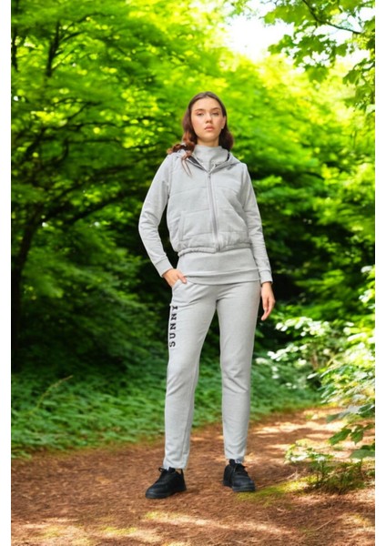 Günlük Kışlık Sevgili Kombini Üçlü Kadın Takım