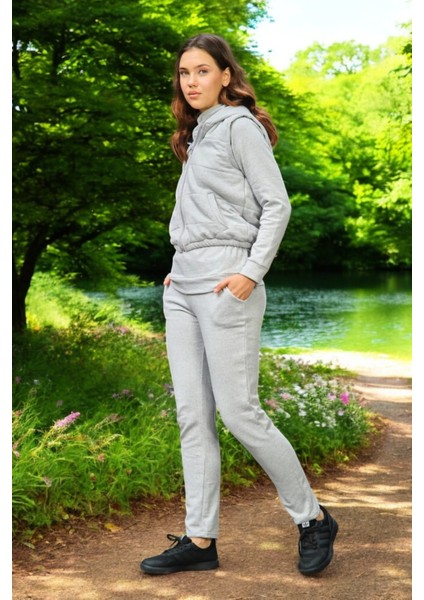 Günlük Kışlık Sevgili Kombini Üçlü Kadın Takım