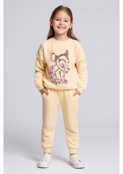 Kız Çocuk Baskılı Pamuklu Ikili Takım I Rahat ve Şık Spor ve Günlük Takım Pamuklu (4-12 Yaş) fiyatları