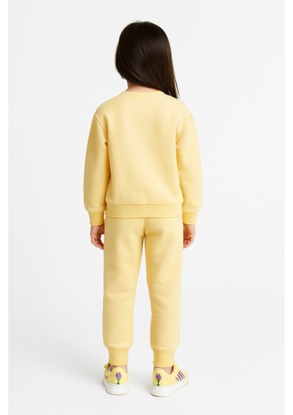 Kız Çocuk Baskılı Pamuklu Ikili Takım I Rahat ve Şık Spor ve Günlük Takım Pamuklu (4-12 Yaş) modelleri