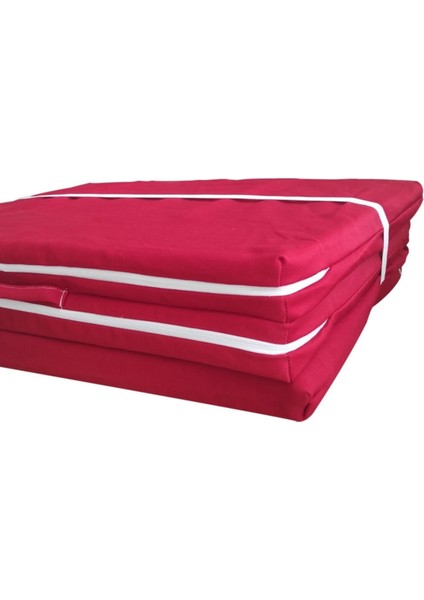 Katlanır Yatak Yer Yatağı Sünger Yatak Taşınabilen Tek Kişilik 80X180 Kırmızı-6 cm modelleri