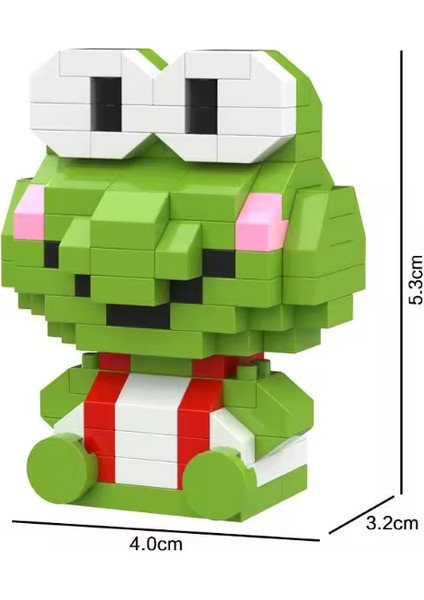 Sevimli Kurbağa Mini Blok Seti – Eğlenceli Oyuncak Model
