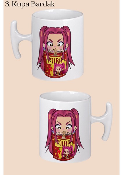 Kpop Demon Huntress Huntrix, Ramen 3'lü Hammer Kulplu Kupa Bardak fırsatları