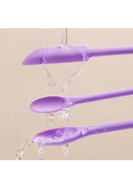Küçük + Orta + Büyük Silikon Makyaj Spatula Seti Üç Parça Çift Taraflı Mini Keskin Kazıyıcı fırsatları