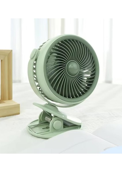 Taşınabilir Mini USB Şarjlı Fan Kıskaçlı Masa Kenarına 3 Kademeli Hız Ayarı Şarj Edilebilir Mini Vantilatör Soğutucu 14CM Mini Fan YS2285 Yeşil (YS-2285 - Yeşil) modelleri