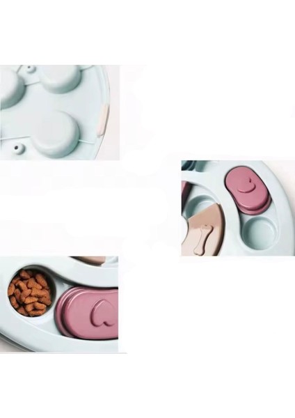 Zeka Geliştirici Köpek/kedi Mama Bulmaca Oyuncağı – Kaydırmalı Ödül Kutusu