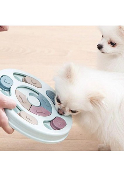 Zeka Geliştirici Köpek/kedi Mama Bulmaca Oyuncağı – Kaydırmalı Ödül Kutusu