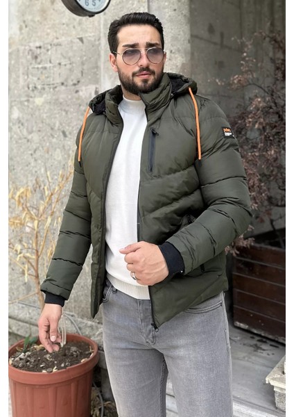 Içi Peluş Fermuarlı Kapüşonlu Erkek Mont P-00013141 fiyatları