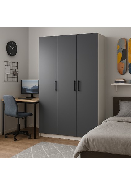 Modern 3 Kapaklı Gardırop