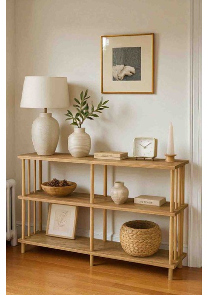 Konsol Çok Amaçlı Çevir Kur Atlantik Çam Desenli Konsol Salon Mobilyası fırsatları